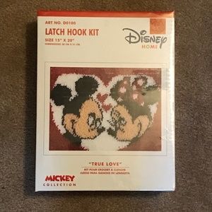 Mickey & Minnie True Love latch hook kit- Brand new- never opened.